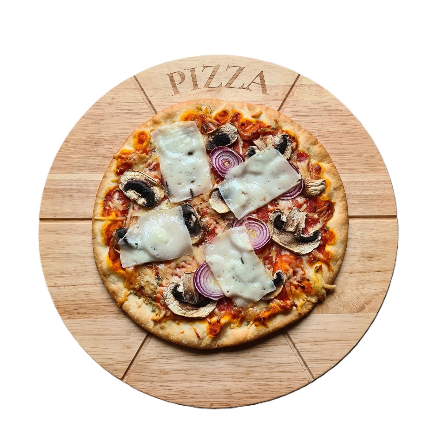 PIZZA DRAAIPLATEAU Ø 33 CM MET RVS PIZZASNIJDER